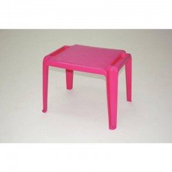 MESA PLASTICA MONOBLOCO INFANTIL DONACHICA ROSA