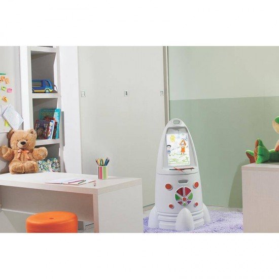 NAVE EM PLASTICO MONTAVEL APOLINHA BRANCA