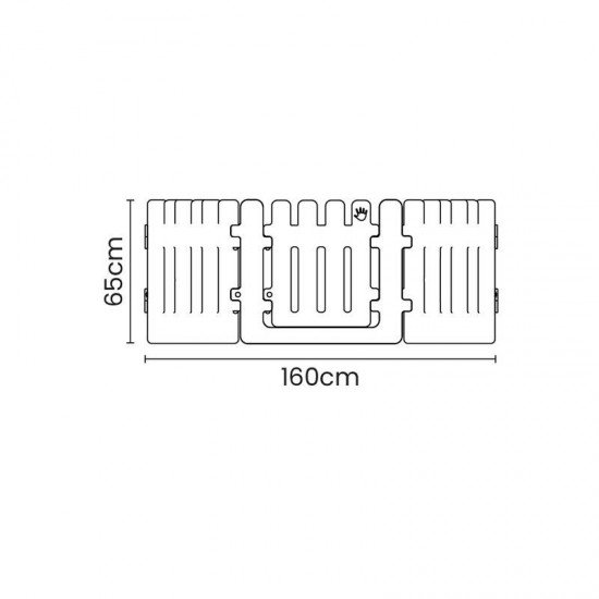 CERCADO INFANTIL TRAMONTINA PLUFT EM POLIETILENO VERDE