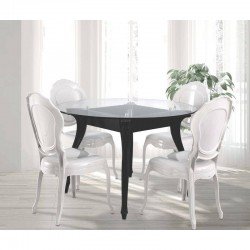 PERNAS PLASTICA MESA BELLE EPOQUE PRETA