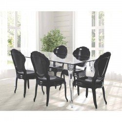 PERNAS PLASTICA MESA BELLE EPOQUE TRANSPARENTE