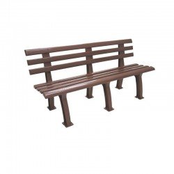 BANCO DE JARDIM MONTAVEL DE PLASTICO TRAMANDAI MARROM