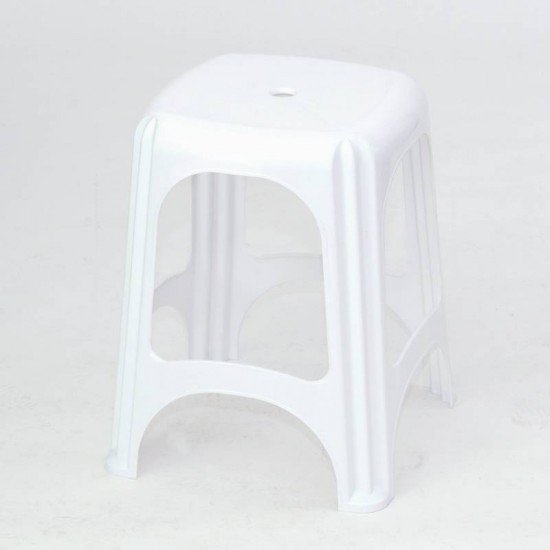 BANQUETA PLASTICA MONOBLOCO NITEROI BRANCA