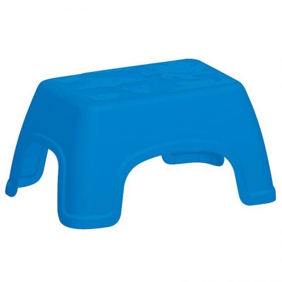 BANQUINHO EM PLASTICO MONOBLOCO CATTY AZUL