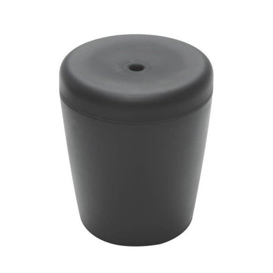 PUFF MULTIUSO CORPO E TAMPA EM PLASTICO PRETO