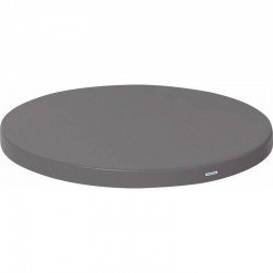 TAMPO DE MESA PLASTICO GEO REDONDO GRAFITE 70CM TRAMONTINA