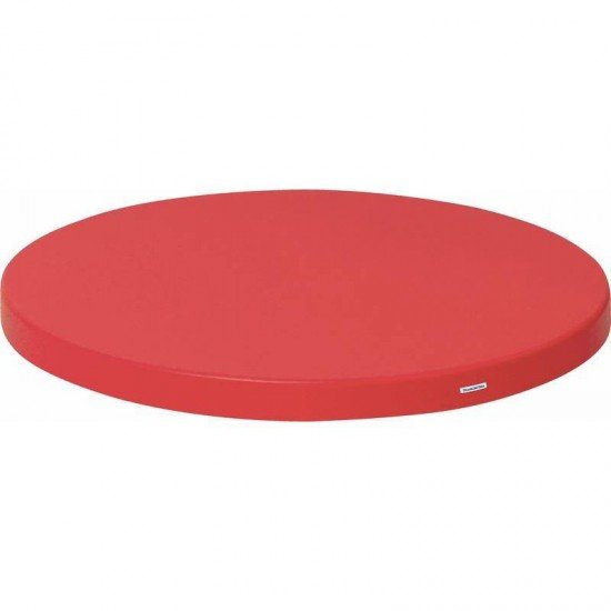 TAMPO DE MESA PLASTICO GEO REDONDO VERMELHO 70CM TRAMONTINA