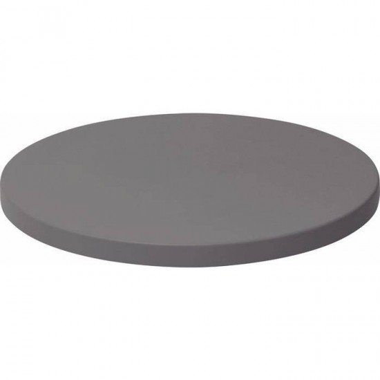 TAMPO DE MESA PLASTICO GEO REDONDO GRAFITE 79CM
