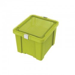 CAIXA ORGANIZADORA COM TAMPA EM PLASTICO KIDS 30LITROS VERDE