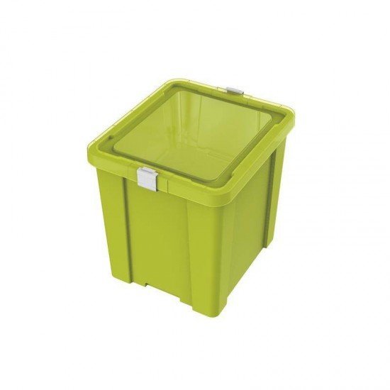 CAIXA ORGANIZADORA COM TAMPA EM PLASTICO KIDS 42LITROS VERDE