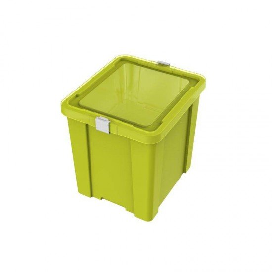 CAIXA ORGANIZADORA COM TAMPA EM PLASTICO KIDS 42LITROS VERDE