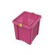CAIXA ORGANIZADORA COM TAMPA EM PLASTICO KIDS 42LITROS ROSA
