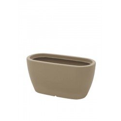 FLOREIRA TRAMONTINA ANDALUZ 33 CM EM POLIETILENO BEGE