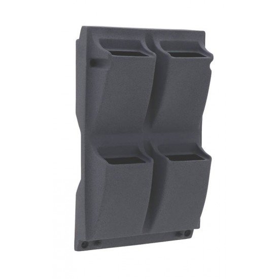 FLOREIRA DE PAREDE TRAMONTINA MALAIA EM POLIETILENO GRAFITE