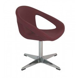 POLTRONA DELICE EM POLIETILENO MARSALA COM BASE X TRAMONTINA