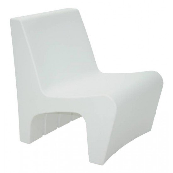 POLTRONA BERTA BRANCA EM POLIETILENO TRAMONTINA