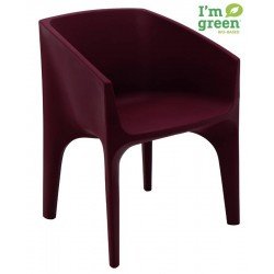 POLTRONA PACO ECO EM POLIETILENO BIO-BASED MARSALA TRAMONTINA