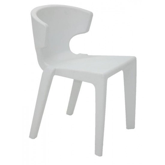 CADEIRA MARILYN BRANCA EM POLIETILENO SEM BRACOS TRAMONTINA