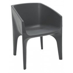 POLTRONA PACO GRAFITE EM POLIETILENO TRAMONTINA