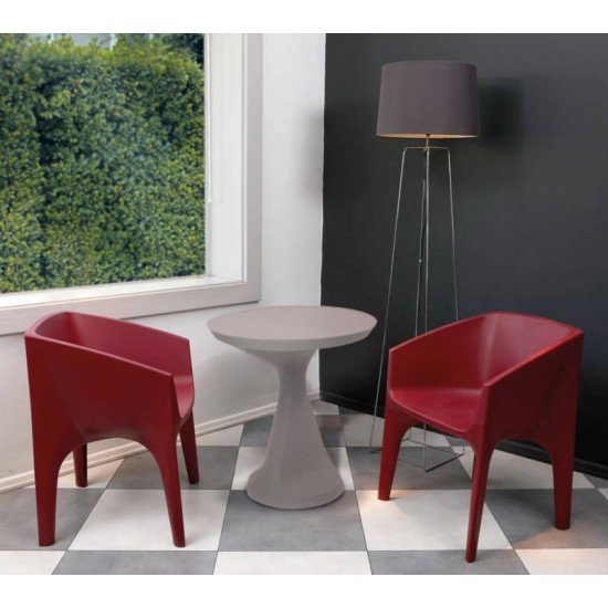 POLTRONA PACO ECO EM POLIETILENO BIO-BASED MARSALA TRAMONTINA