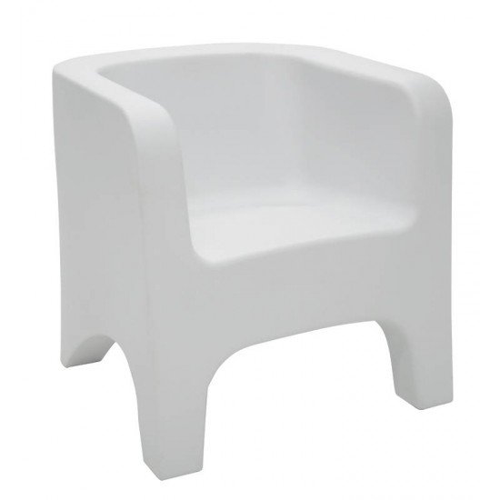 POLTRONA TONIC BRANCA EM POLIETILENO TRAMONTINA