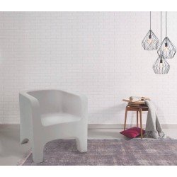 POLTRONA TONIC BRANCA EM POLIETILENO TRAMONTINA