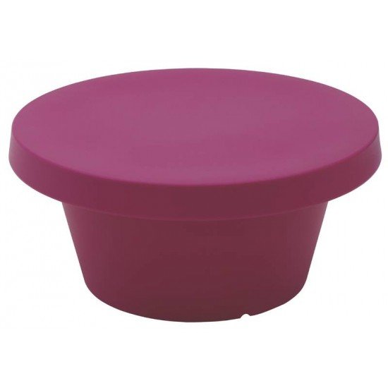 MESA DE CENTRO INFANTIL CONA EM POLIETILENO ROSA TRAMONTINA