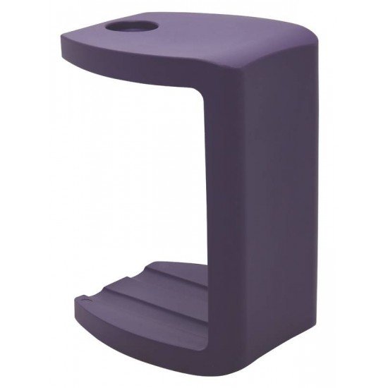 BANCO APOIO VIRA LILAS EM POLIETILENO COM PORTA COPOS TRAMONTINA