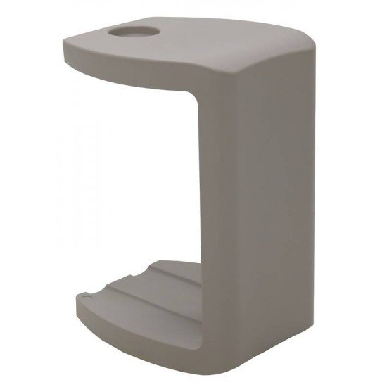 BANCO APOIO VIRA CONCRETO EM POLIETILENO COM PORTA COPOS TRAMONTINA