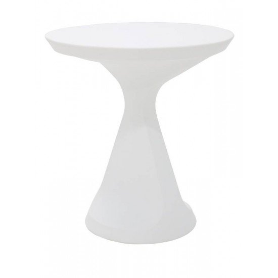 MESA REDONDA SALUT EM POLIETILENO BRANCA TRAMONTINA