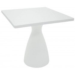 MESA FLUT QUADRADA BRANCA EM POLIETILENO E POLIURETANO TRAMONTINA