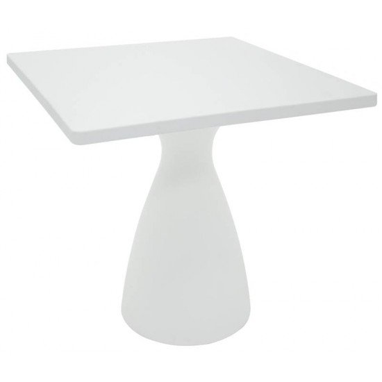 MESA FLUT QUADRADA BRANCA EM POLIETILENO E POLIURETANO TRAMONTINA