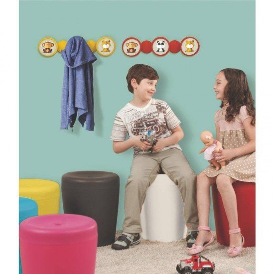 CABIDE PLASTICO MONOBLOCO BOLA AMARELO