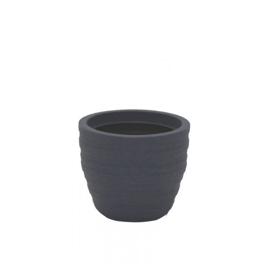 VASO INCA BASIC EM POLIETILENO GRAFITE 24 CM TRAMONTINA