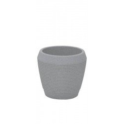 VASO EGIPCIO EM POLIETILENO MARMORE 29 CM TRAMONTINA