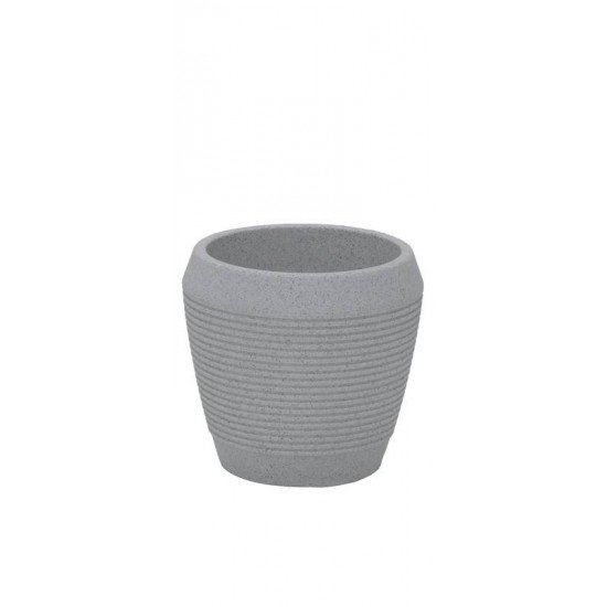 VASO EGIPCIO EM POLIETILENO MARMORE 29 CM TRAMONTINA