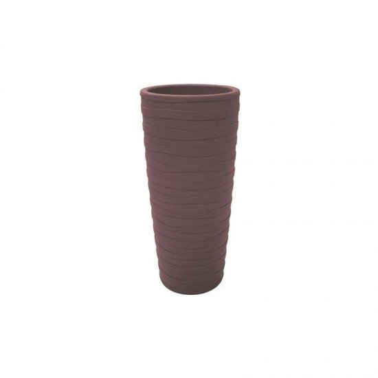 VASO PLASTICO GREGO 80 CM TERRACOTA