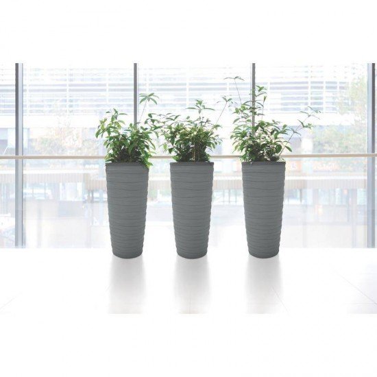 VASO PLASTICO GREGO 80 CM CIMENTO