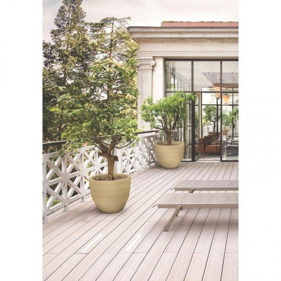 VASO PLASTICO INCA 32 CM AREIA