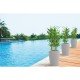VASO PLASTICO THAI 58 CM MARRON