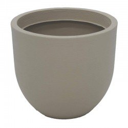 VASO PLASTICO LAOS 38 CM BEGE
