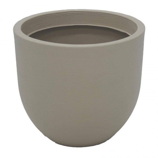 VASO PLASTICO LAOS 38 CM BEGE