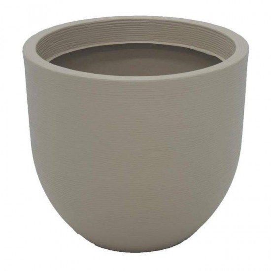 VASO PLASTICO LAOS 38 CM BEGE