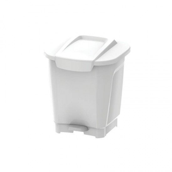 LIXEIRA EM PLASTICO T-FORCE BRANCO 15L
