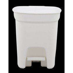 LIXEIRA TRAMONTINA COMPACT 7L EM POLIPROPILENO BRANCO COM HASTE EM AÇO GALVANIZADO
