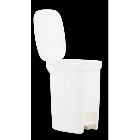 LIXEIRA TRAMONTINA COMPACT 10L EM POLIPROPILENO BRANCO COM HASTE EM AÇO GALVANIZADO