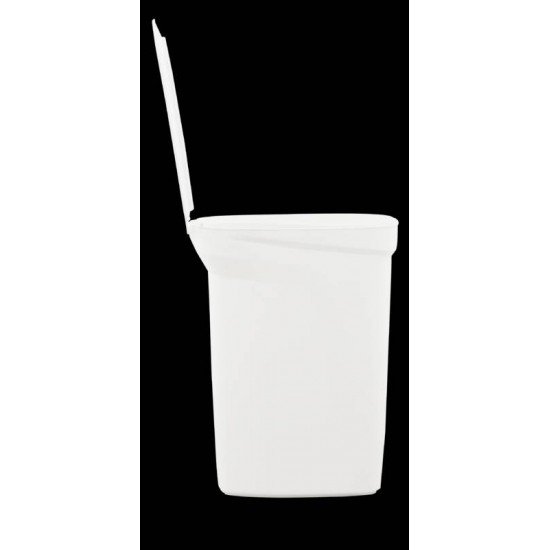 LIXEIRA TRAMONTINA COMPACT 10L EM POLIPROPILENO BRANCO COM HASTE EM AÇO GALVANIZADO