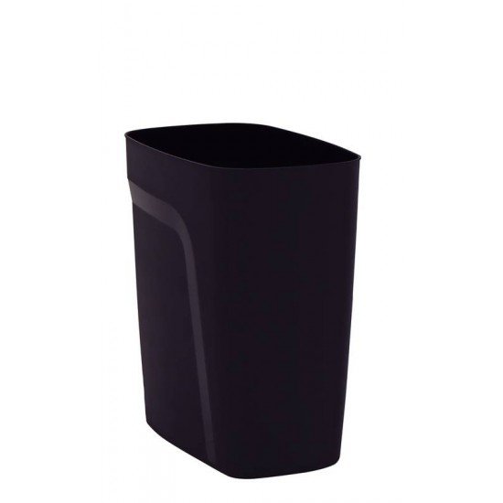 LIXEIRA TRAMONTINA ECO COMPACT EM POLIPROPILENO PRETO SEM TAMPA 8,5 L