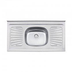 PIA DE APOIO EM ACO INOX 105X52CM TRAMONTINA NEW RAGGI 40