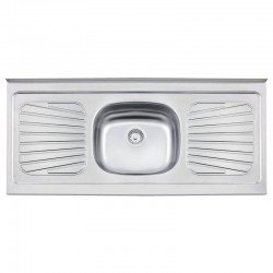 PIA DE APOIO EM ACO INOX 120X52CM TRAMONTINA NEW RAGGI 40